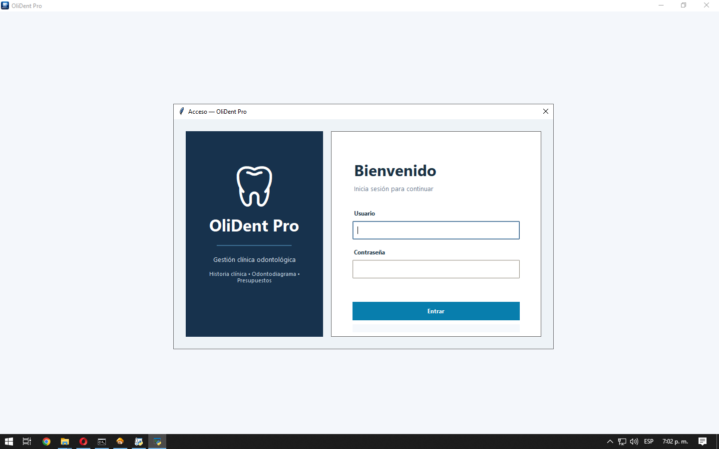 Acceso a OliDent Pro
